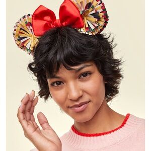 Disney Loungefly Minnie Majorette Pompom Ear Headband NIB!